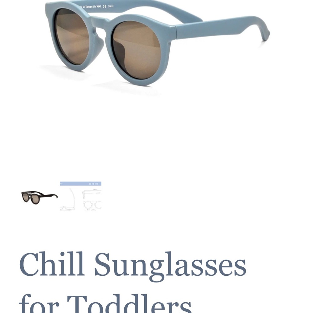 Unbreakable toddler sunglasses